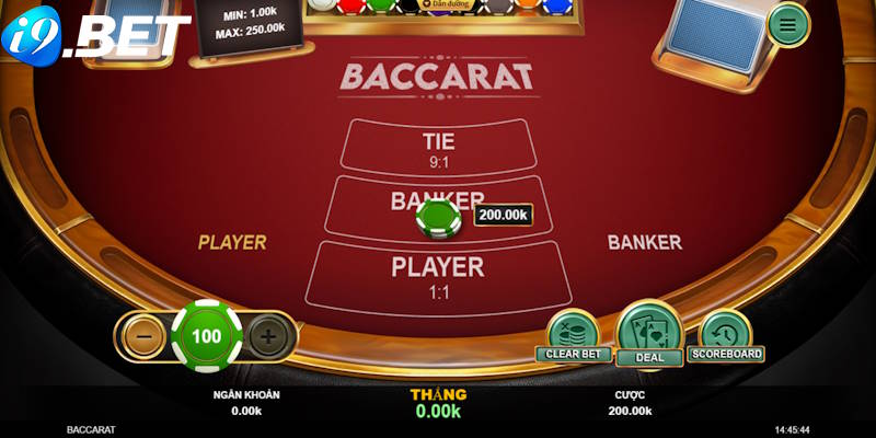 Tiêu điểm tựa game Barcarat I9BET thú vị