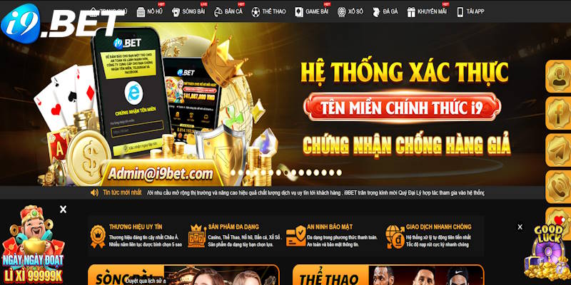 Hệ thống bảo mật I9BET đạt chuẩn 5 sao