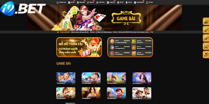 Thiết kế giao diện game bài I9BET đẳng cấp quốc tế